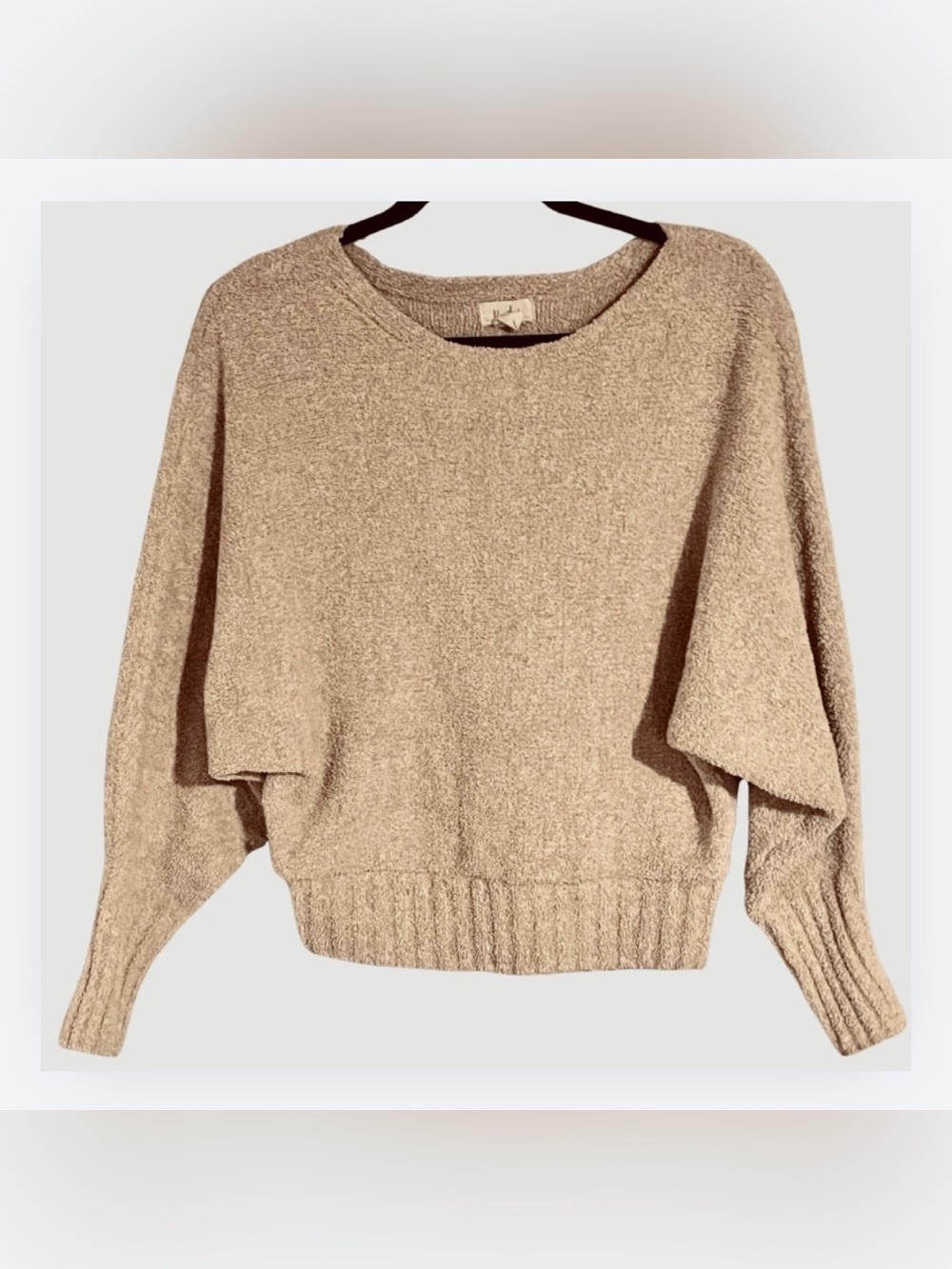 Kaisley Crop Sweater, Fuzzy Comfy, Size Small